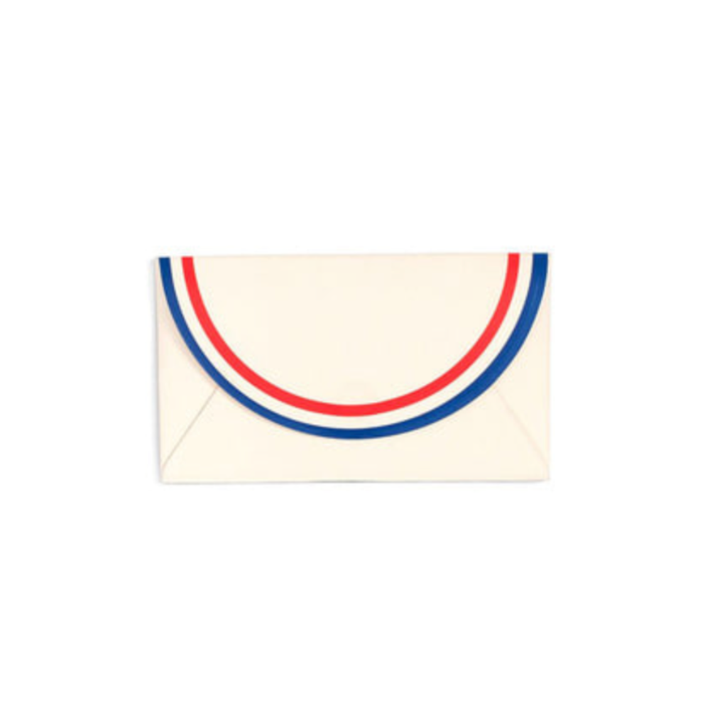all business card holder - parisian stripe